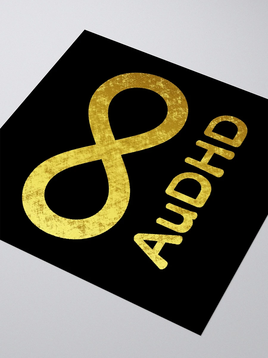 Golden Infinity AuDHD Sticker product image (7)