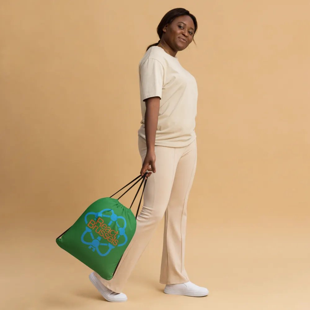 BR All-Over Print Drawstring Bag Green product image (3)