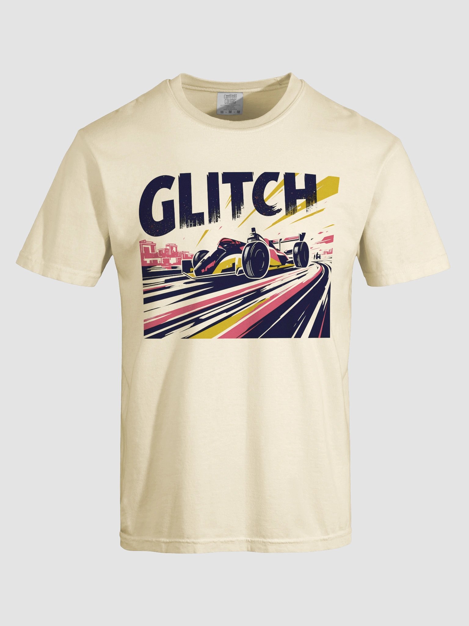 Digital Distortion Race Car | Glitch Art T-Shirt product image (25)