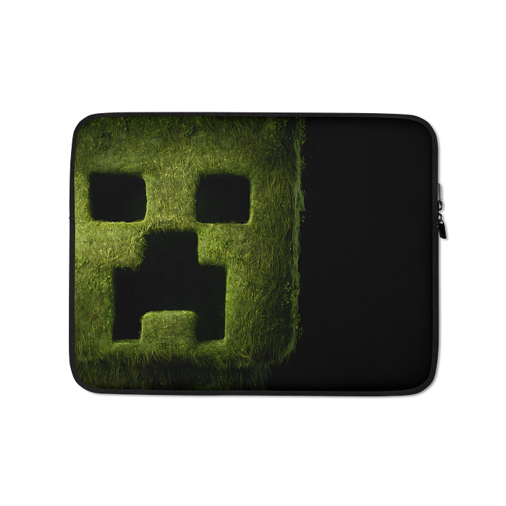Creeper Face Laptop Sleeve Cover - Minecraft Laptop Protector for Computers, Chromebooks & Tablets product image (1)