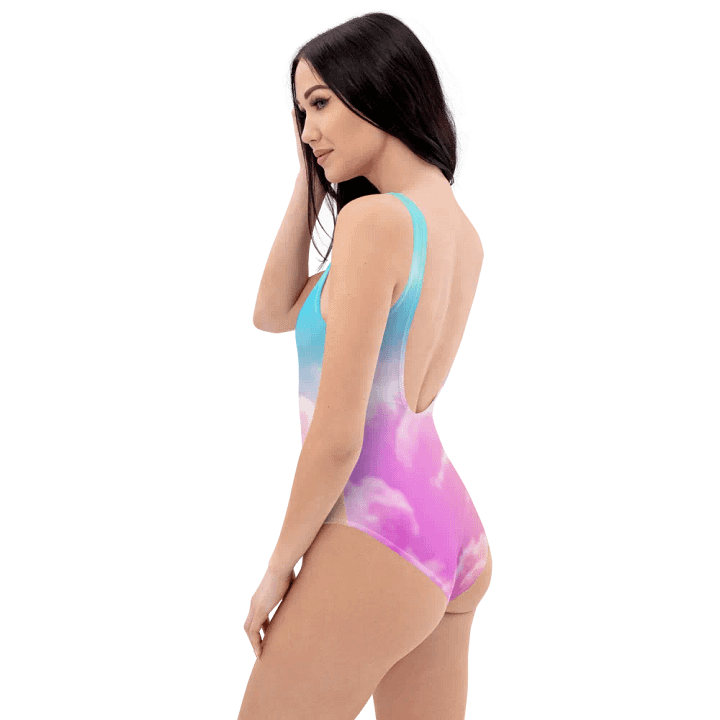 Blur Cloud Rainbow Design one piece Swimsuit - V7 product image (2)