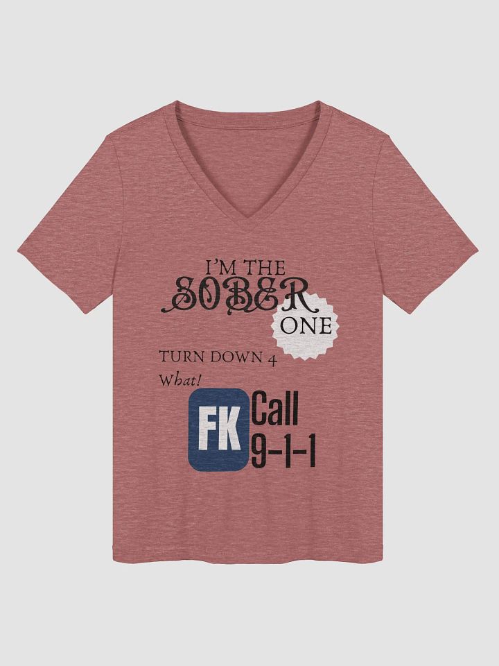 Ornate Sobriety Women's V-Neck Tee product image (1)