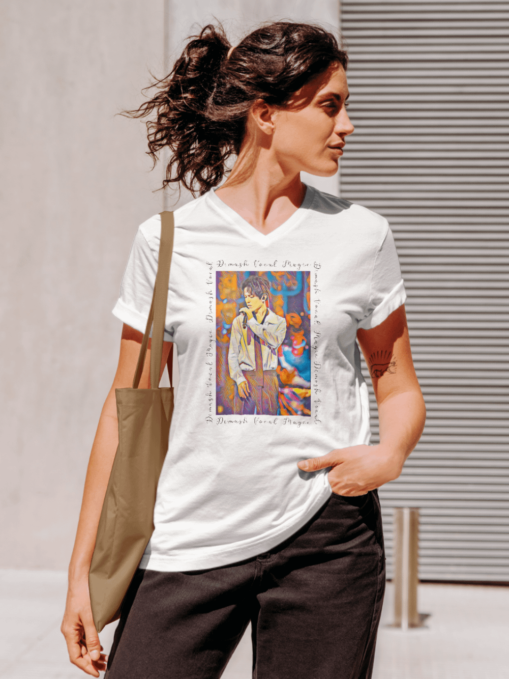 Singer From Kazakhstan Bella Canvas Unisex V-Neck product image (2)
