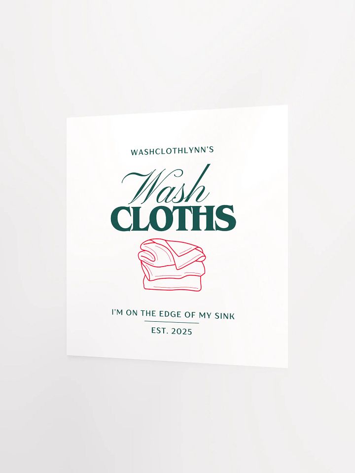 Washcloths Poster product image (6)
