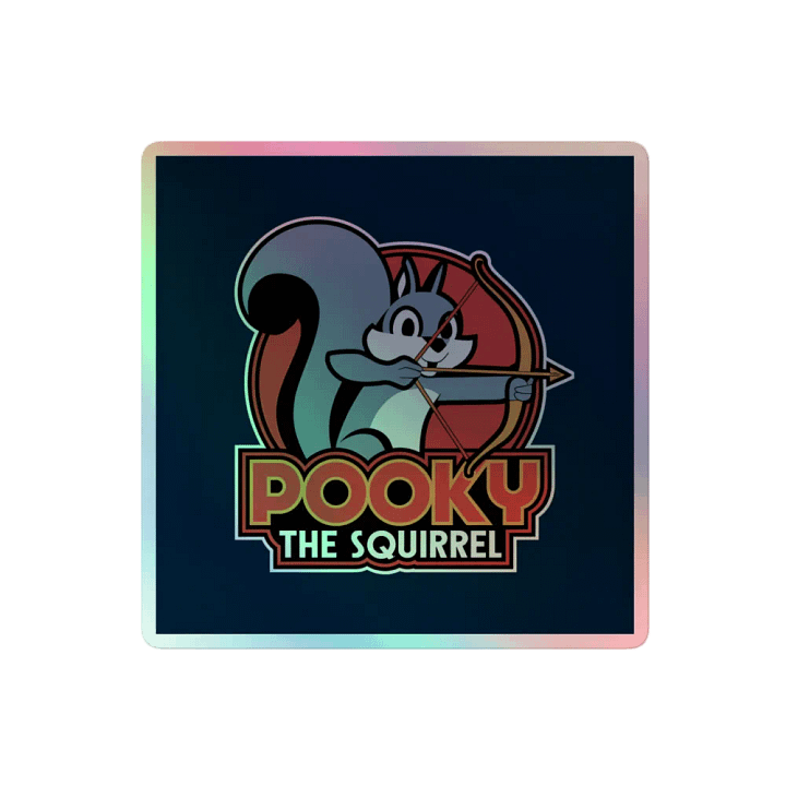 Pooky's Holographic Squirrel Archer Sticker Set product image (2)