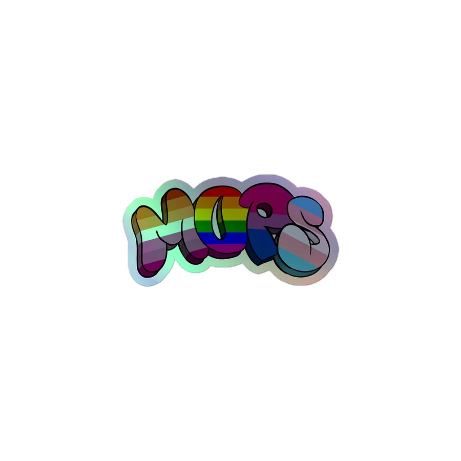 MopsBot Pride Text Sticker - HOLO product image (1)