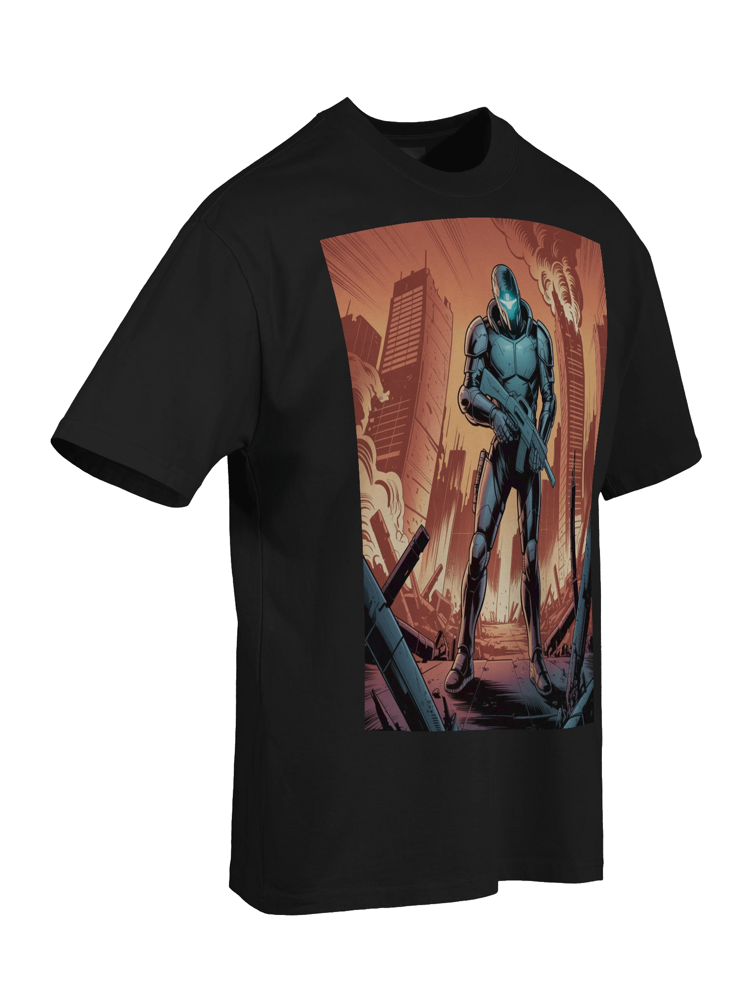 Inferno Ascendant: Apocalypse Inspired Oversized Faded T-Shirt product image (8)