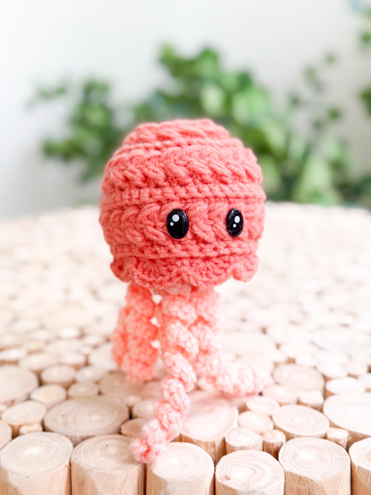 How to Crochet a Jellyfish | Easy No-Sew Amigurumi with Wheat Stitch product image (5)