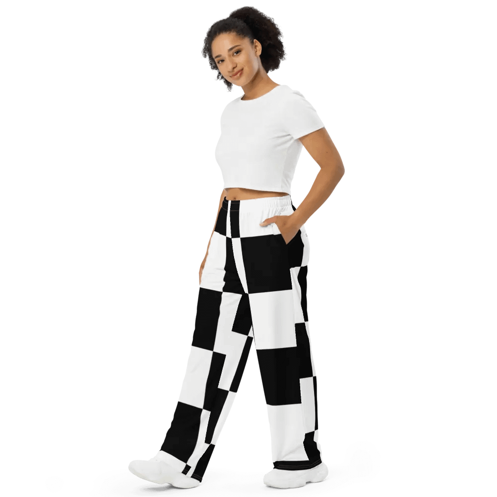 Checkered XXX Wide leg pants product image (4)