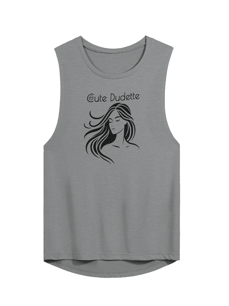 Cute Dudette Athletic Heather Muscle Tank