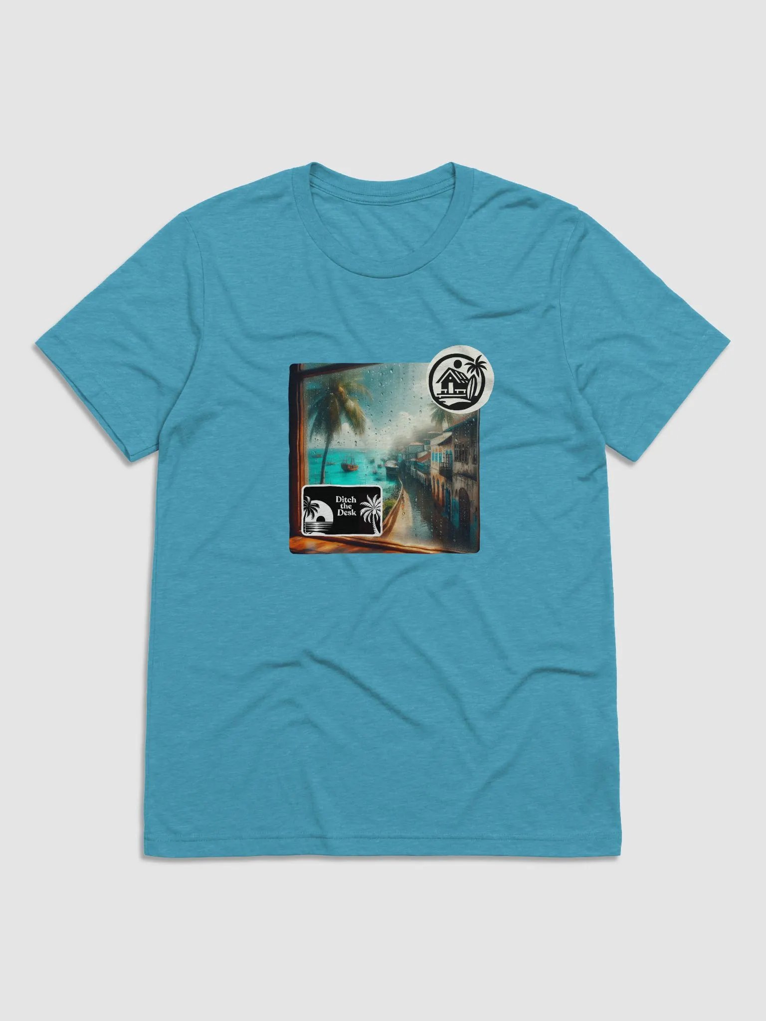 Tropical Escape Tri-Blend Tee | Ditch the desk product image (2)