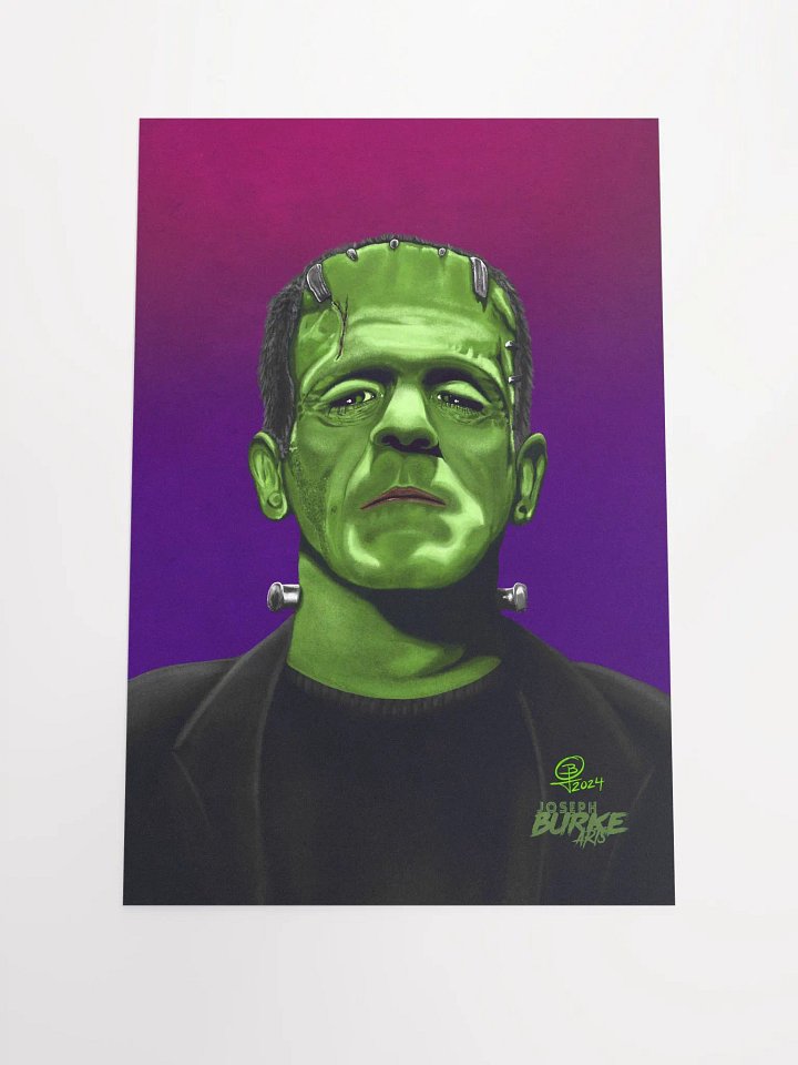 Frankenstein's Monster Digital Oil Painting 12x18 Fine Art Print product image (1)