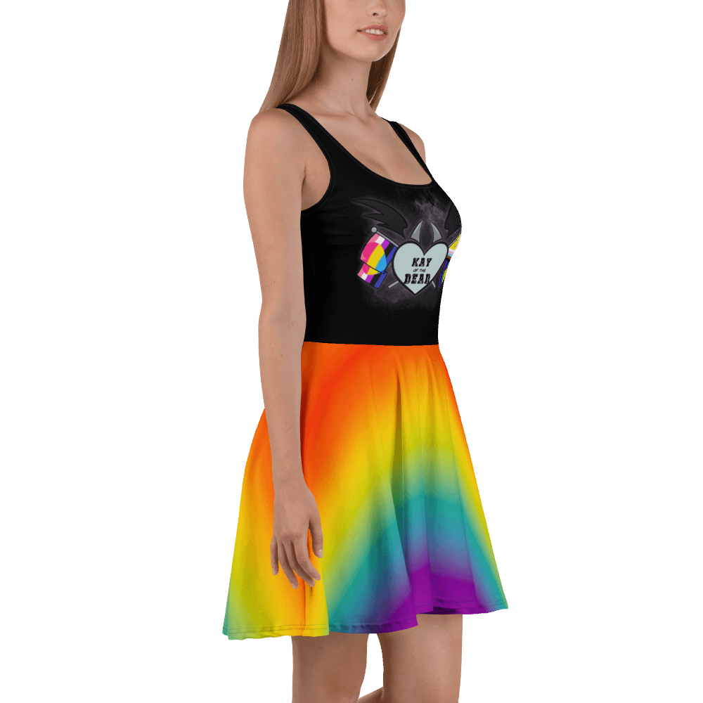 Kay_of_the_Dead Pride Logo Dress With Rainbow Skirt product image (3)