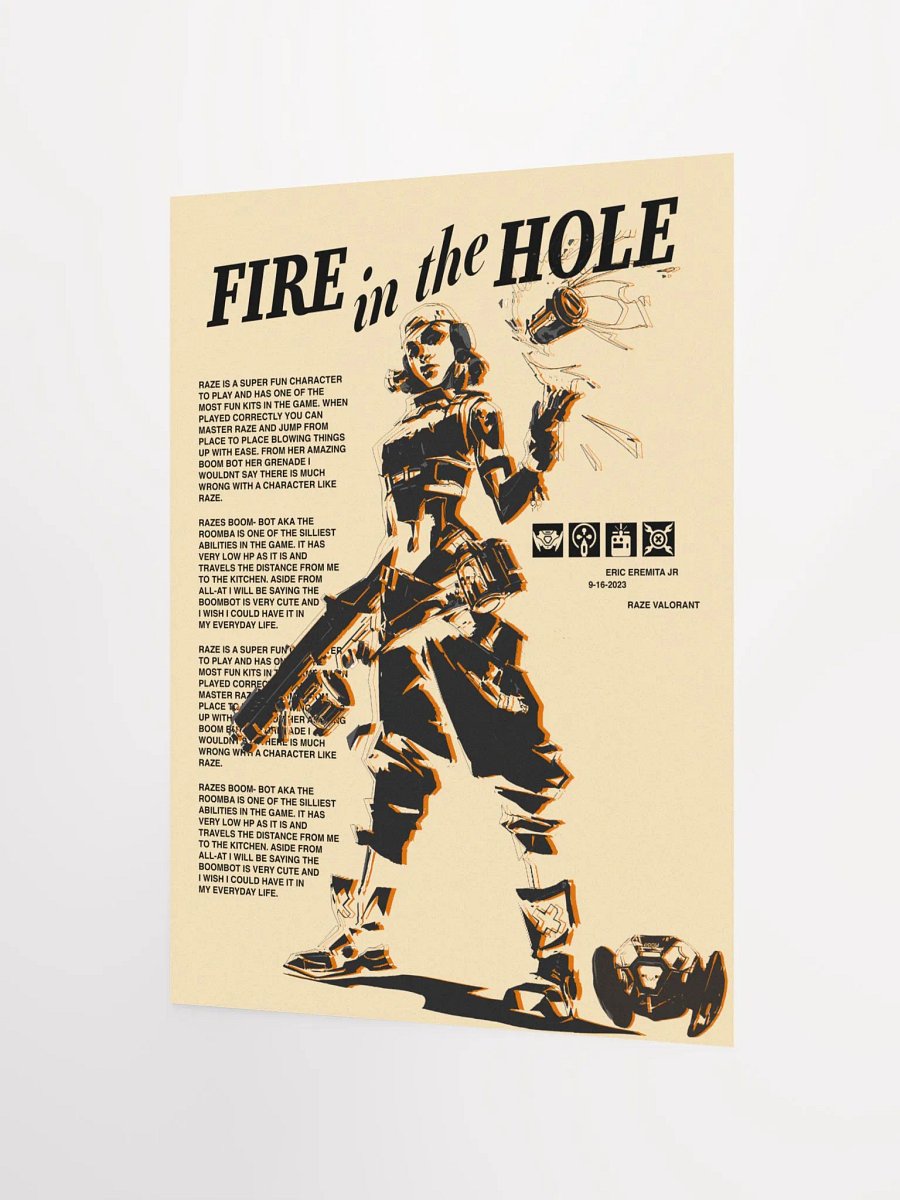 Fire in the Hole - 12 x 16 poster product image (2)