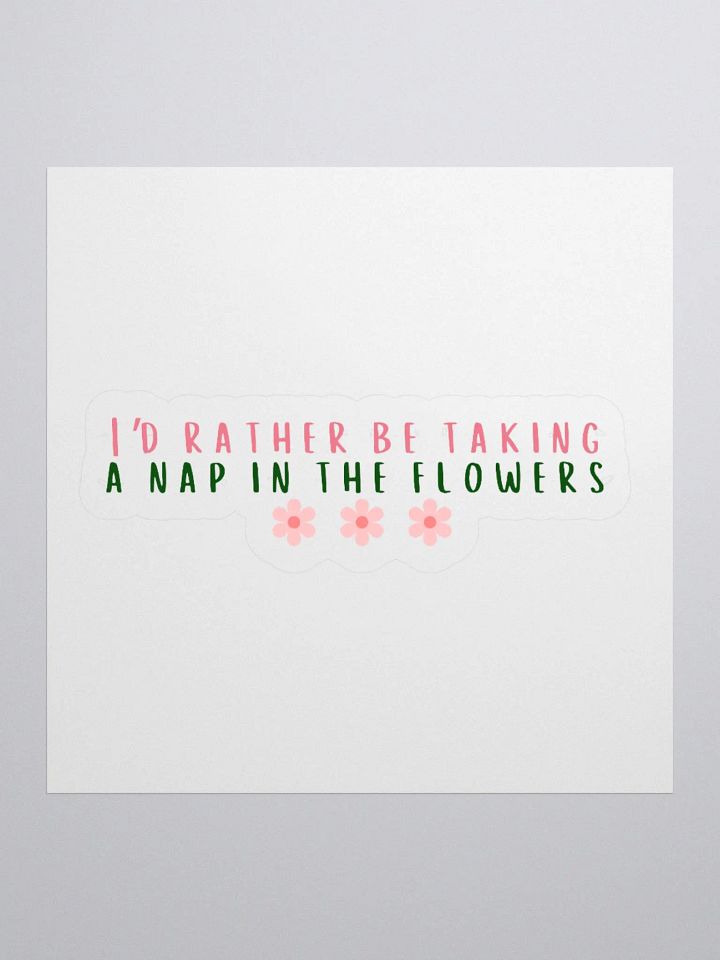 Flower Nap Sticker product image (1)