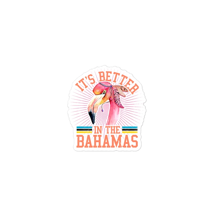 Bahamas Magnet : It's Better In The Bahamas Flamingo product image (2)