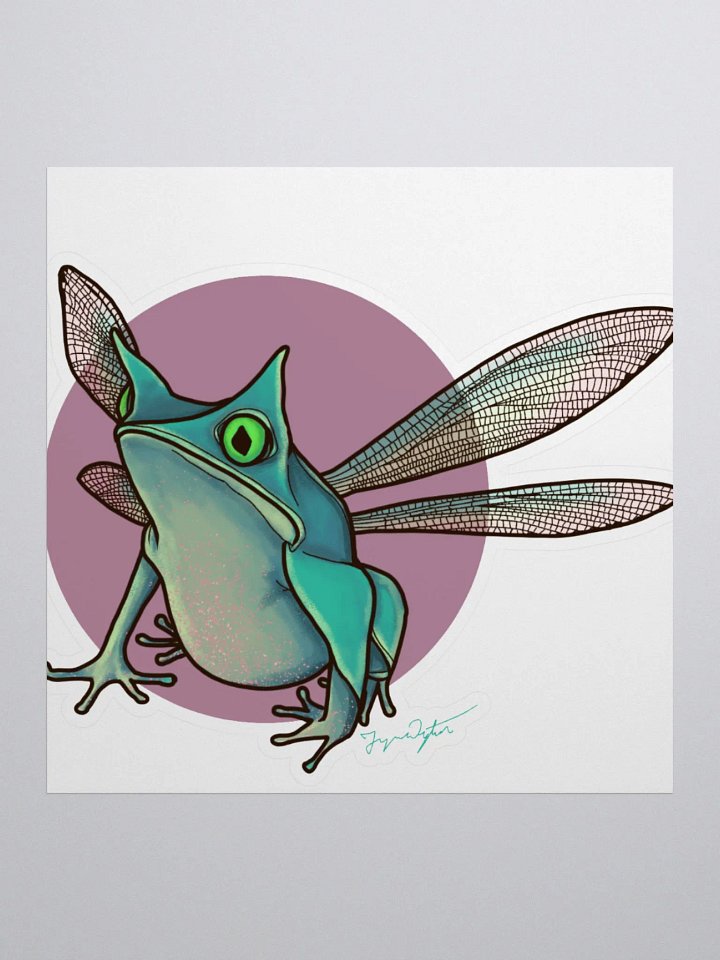 Dragonfly Frog Sticker product image (1)
