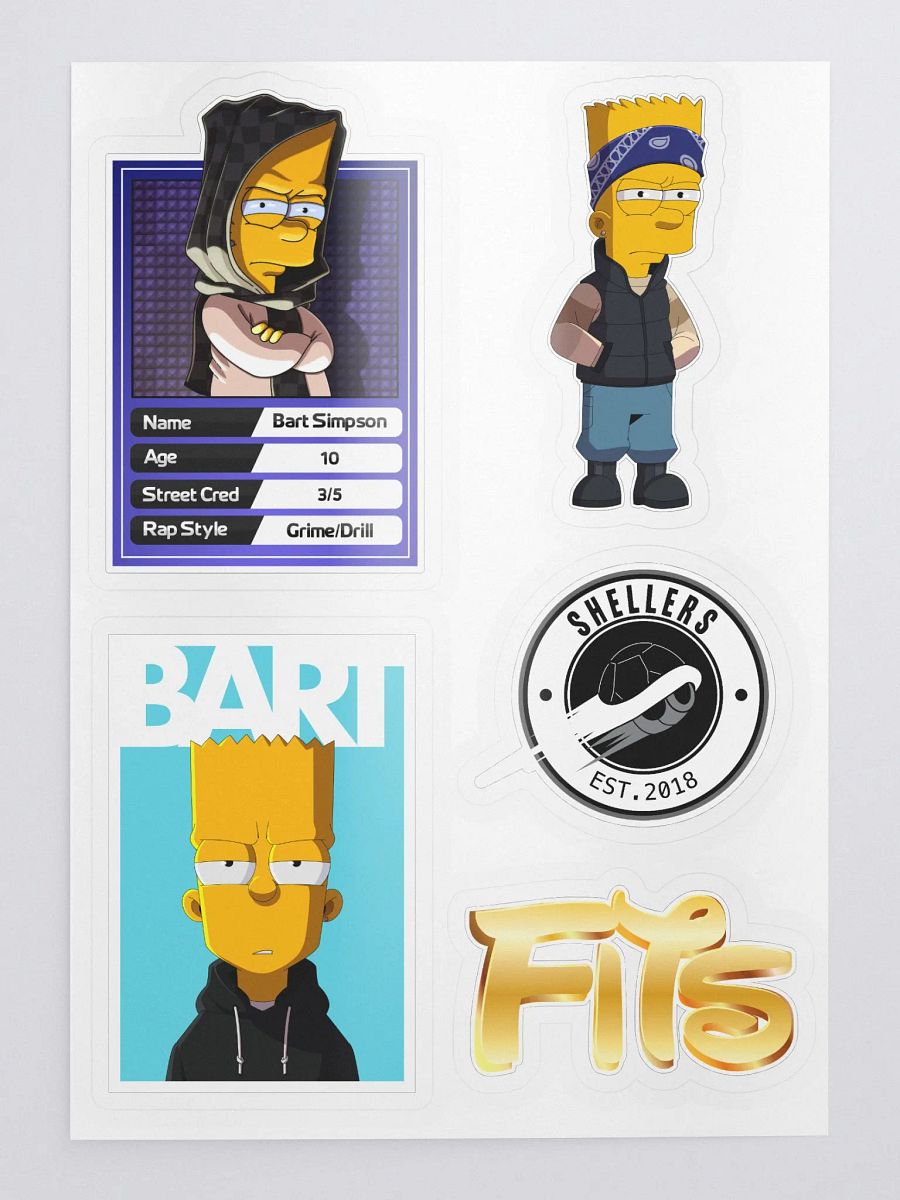 Bart FITS Sticker Set product image (1)