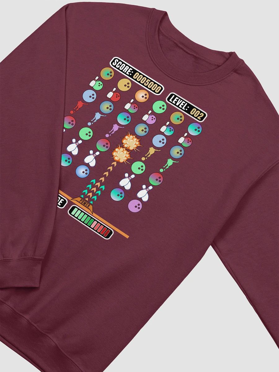 Space Invader Game Bowling Strike Burst Crewneck Sweatshirt product image (14)