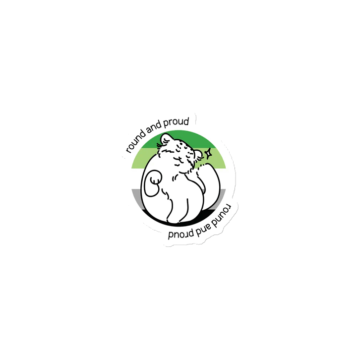 Round and Proud Manul Aromantic Version - Magnet product image (1)