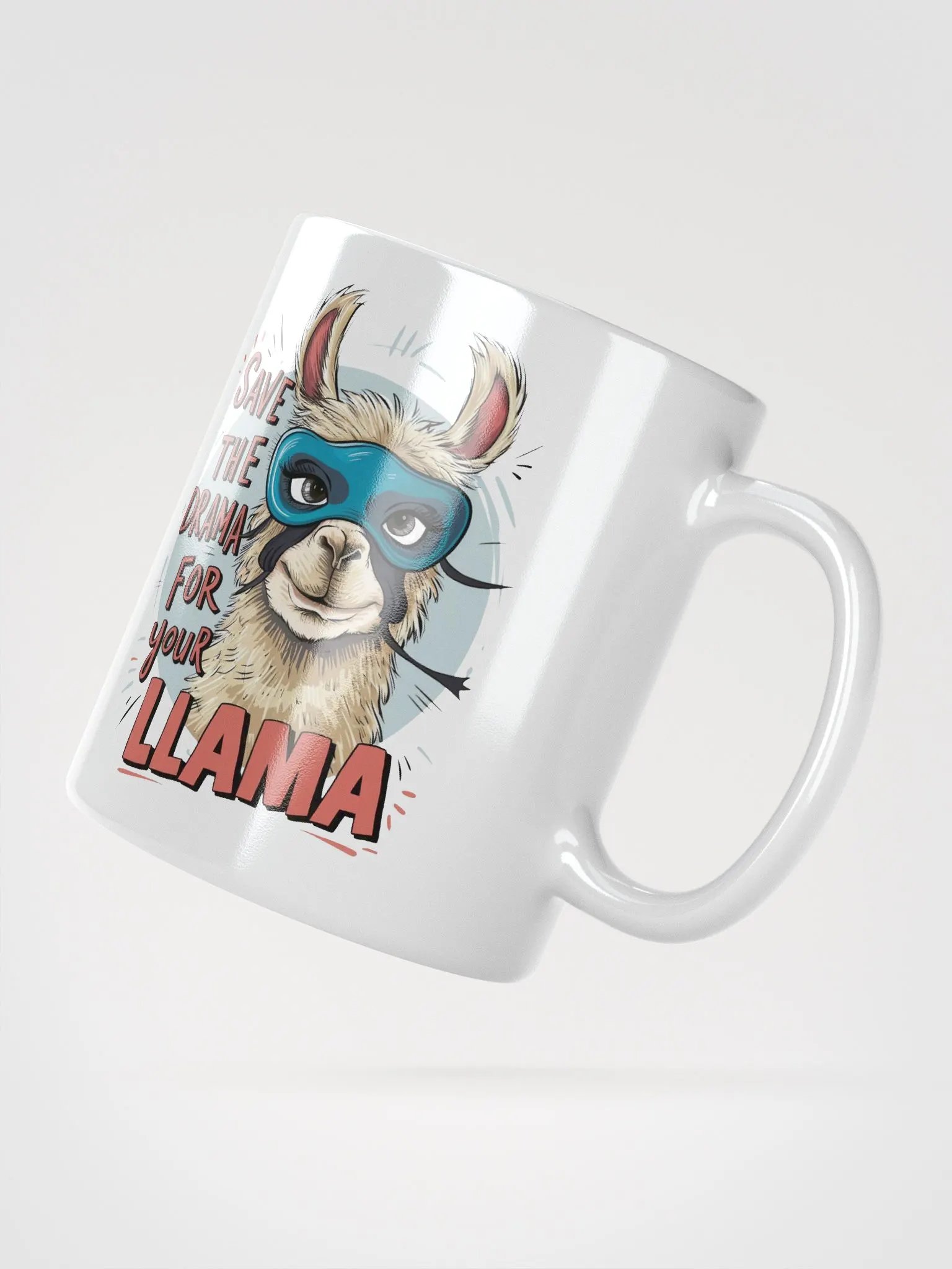 Drama-Llama Blue Mask Mug product image (3)
