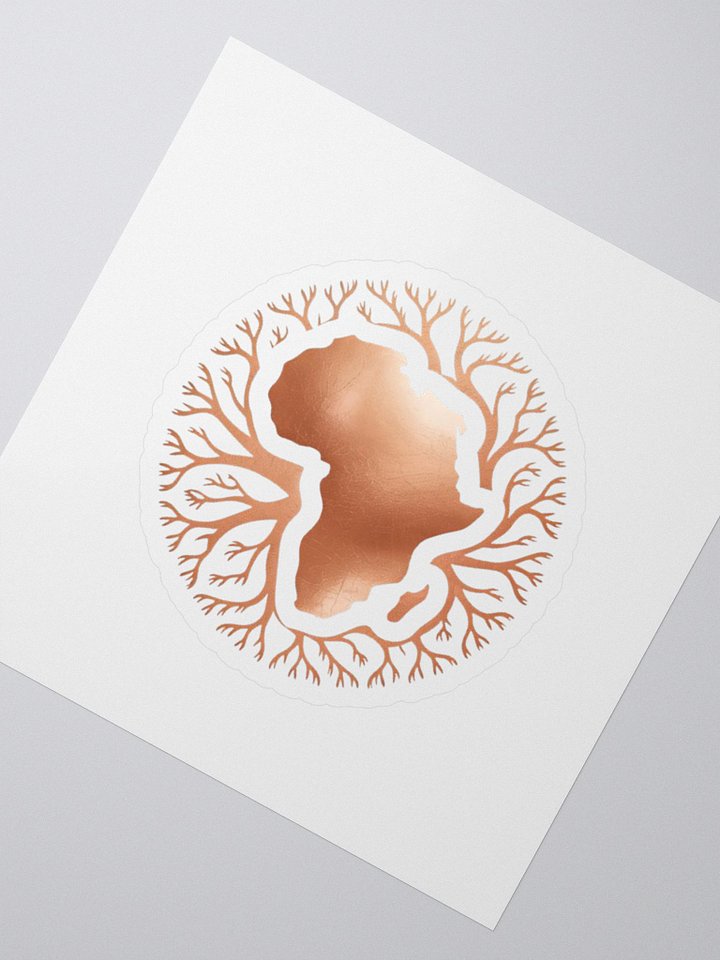 Africa of Map Tree Root Art Print Sticker product image (2)