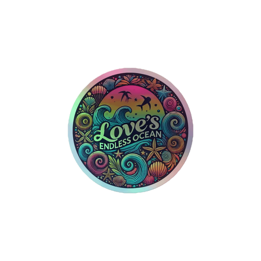 Love's Endless Ocean Holographic Sticker Sheet product image (1)