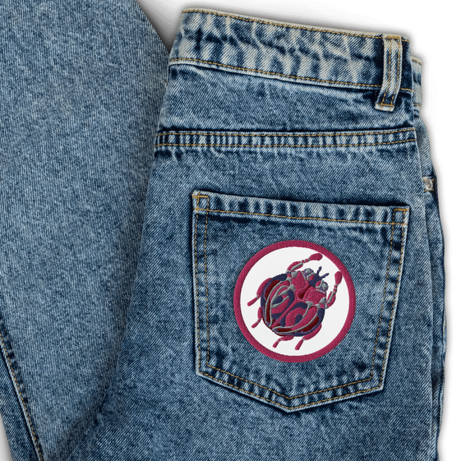 Pink Ladybug Embroidered Patch product image (11)