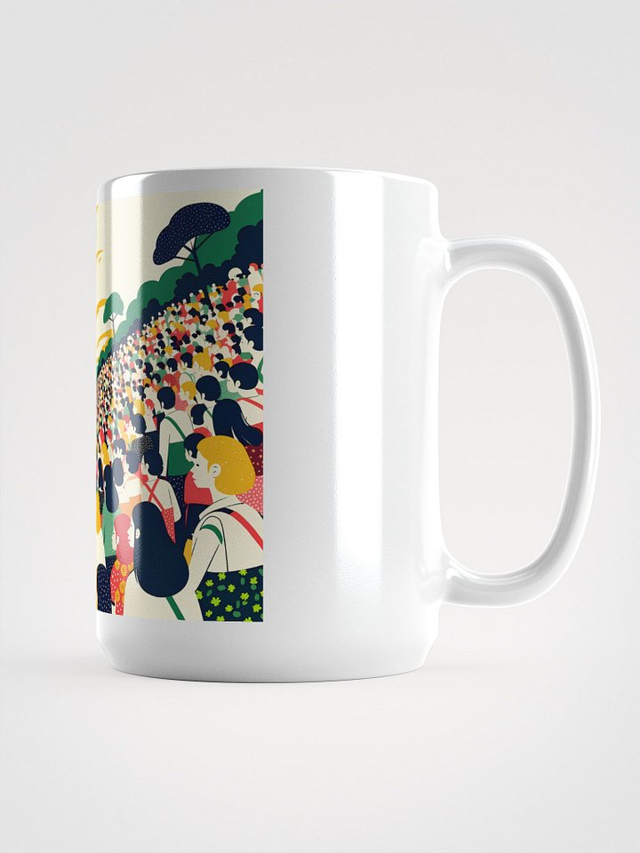 Unity in Diversity Crowd Art Glossy Mug product image (1)