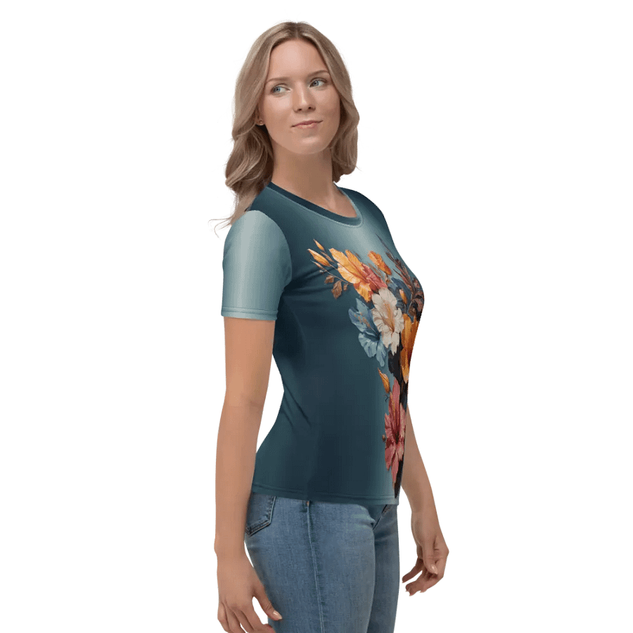 Floral Themed All Over Print T-shirt product image (5)