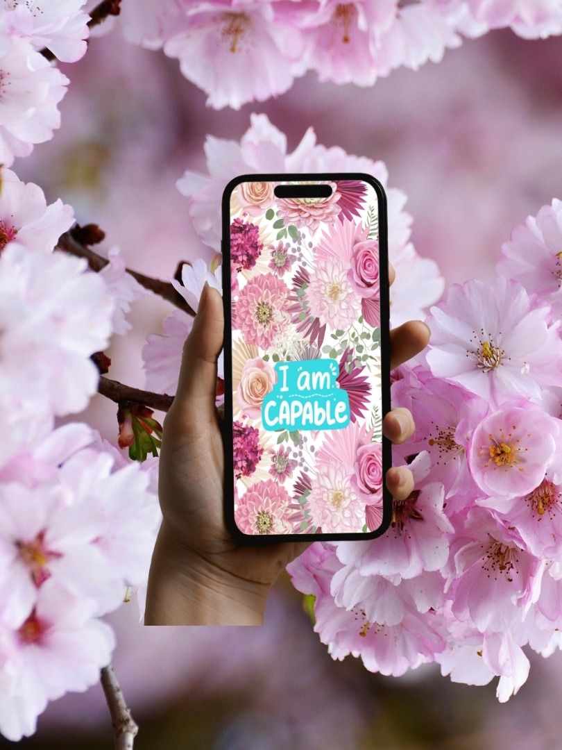 🙌 I Am Capable Digital Phone Wallpaper PDF Download 🙌 product image (1)