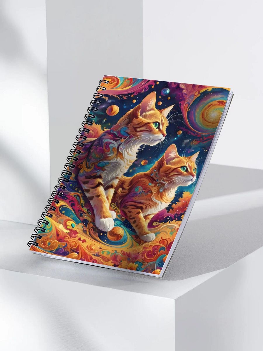 Space Cats Swirl Adventure Spiral Notebook product image (3)