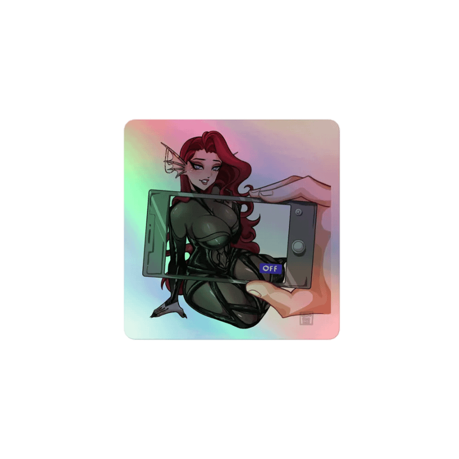 Deadly Thicc Camera Holo Sticker product image (1)