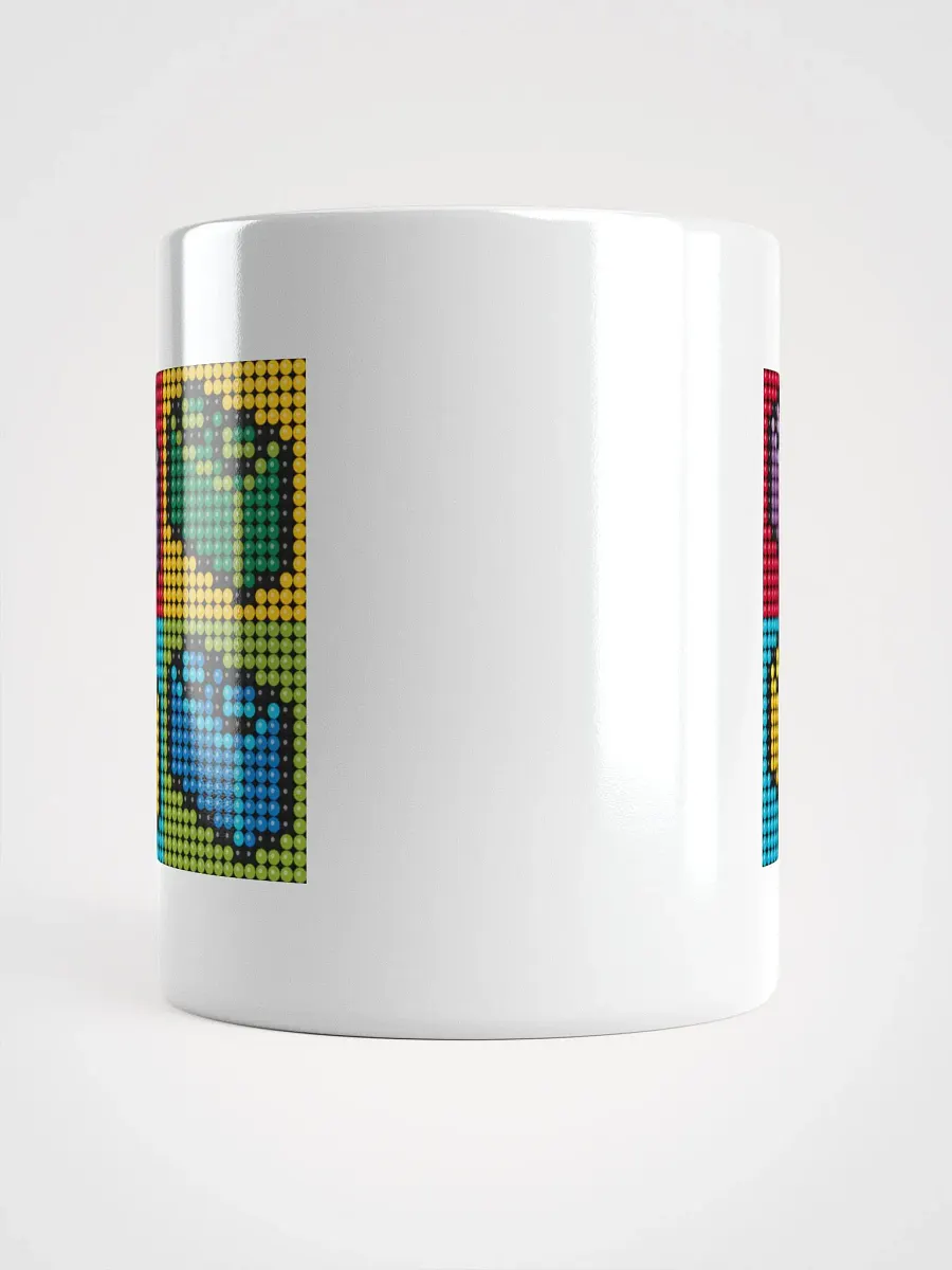 Brick Pixel Art White Glossy Mug product image (6)