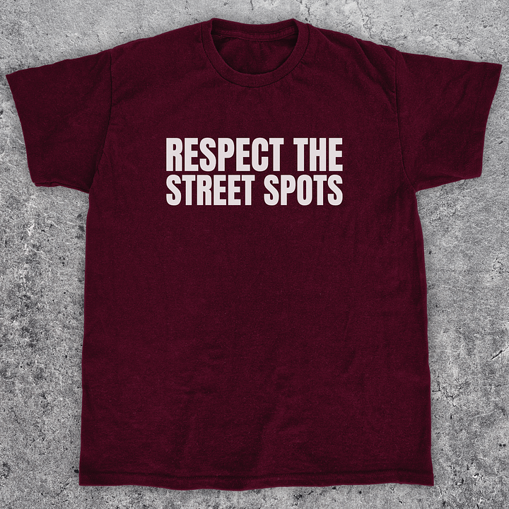 Respect the street spots, Skateboarding t-shirt, Unisex product image (1)