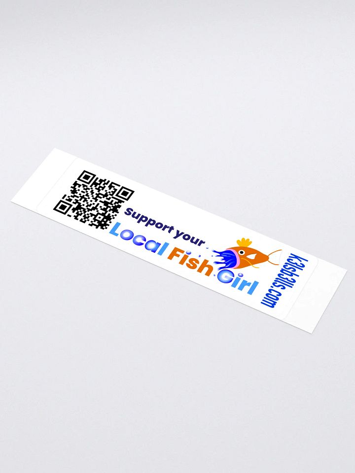 Support Your Local Fish Girl Bumper Sticker product image (1)