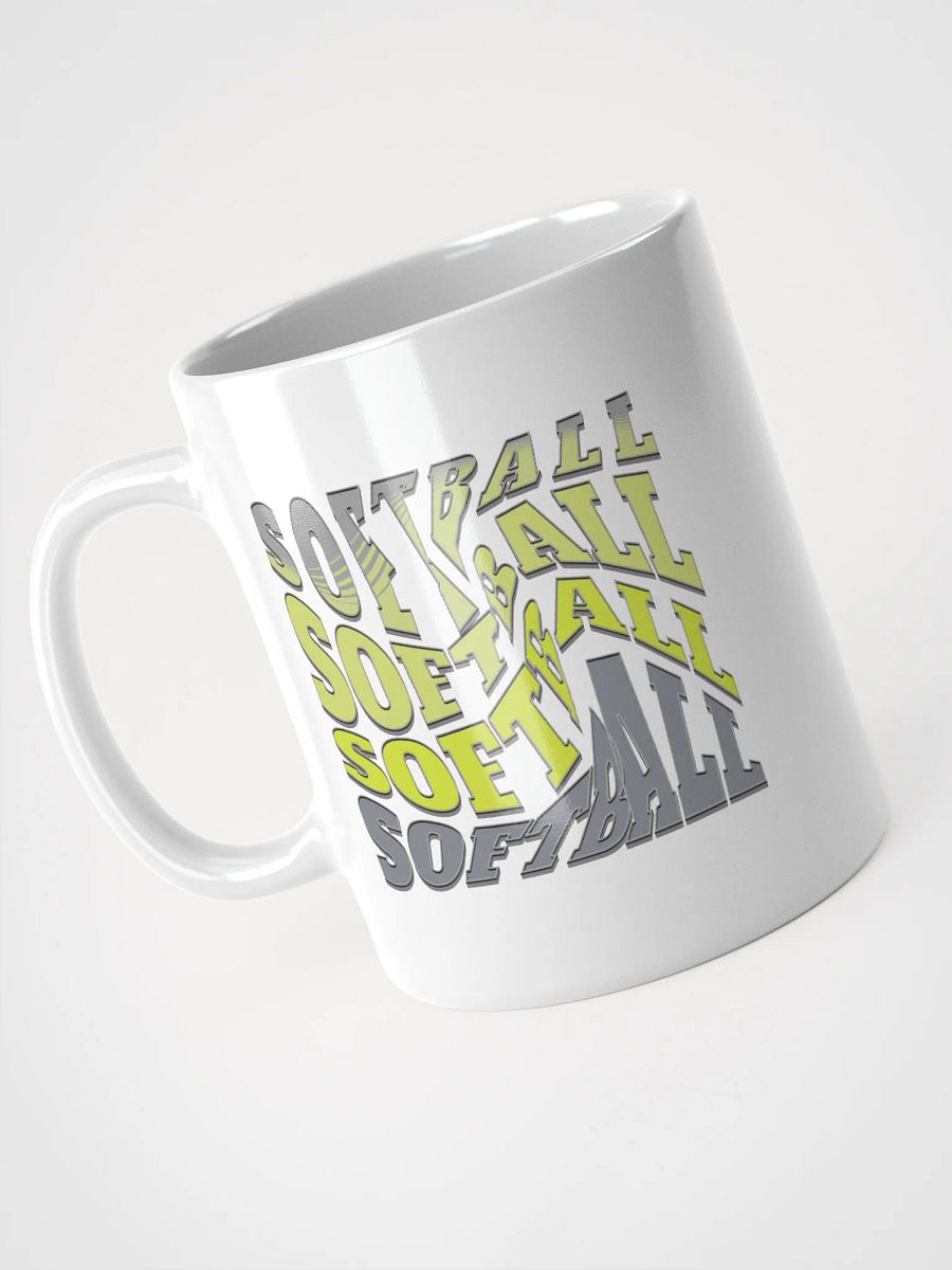 Swirl Softball Vivid Prints Heat Resistant Mug product image (2)