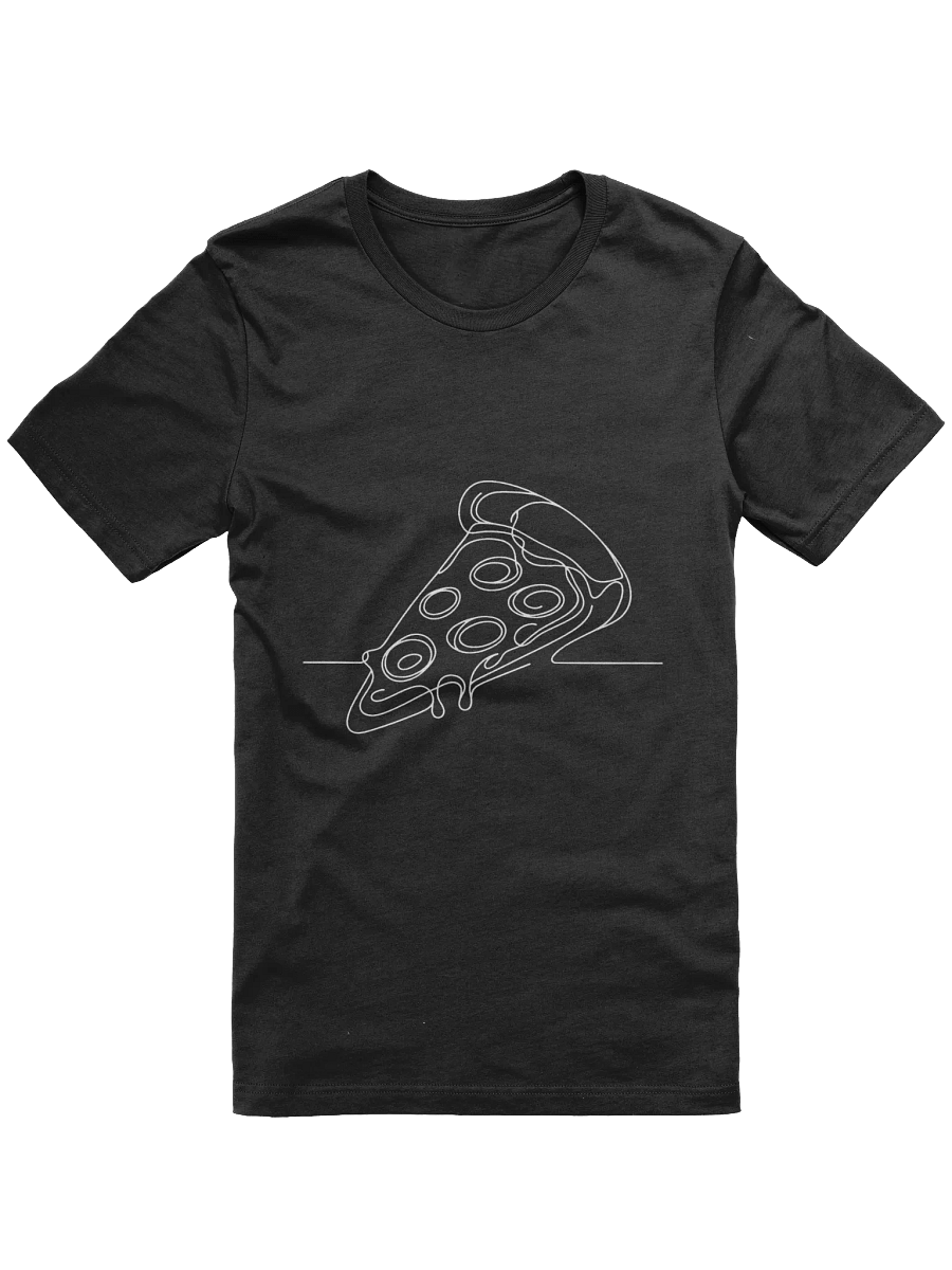 Cheesy Pizza Slice Line Drawing Unisex T-Shirt product image (9)