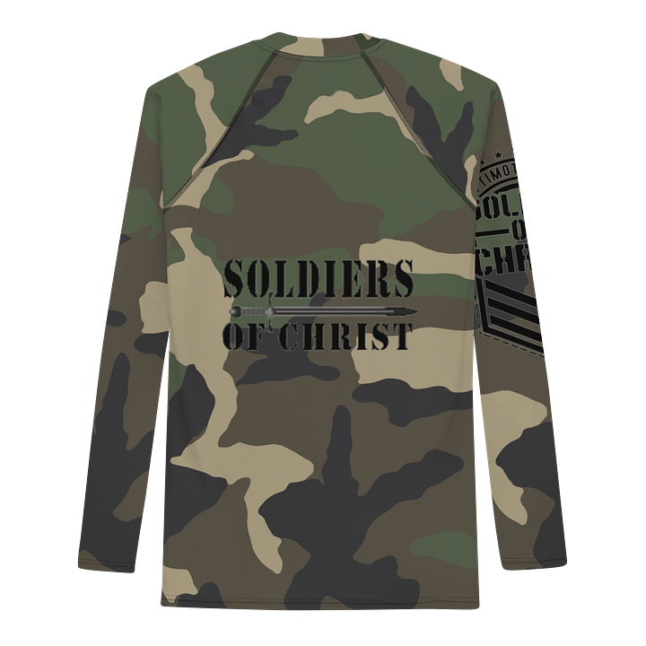 Faithful Camo: Men's Rash Guard - Woodland product image (1)