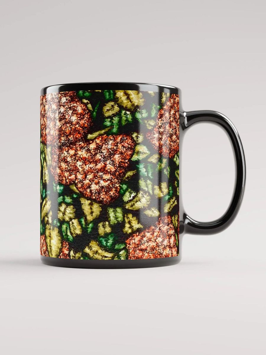 HYDRANGEAS V black glossy mug product image (5)