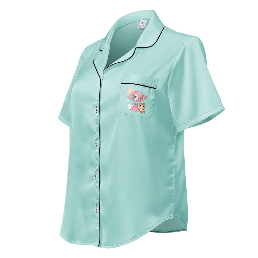 Dreamy Blue Silhouette Women's Pajama Top product image (1)