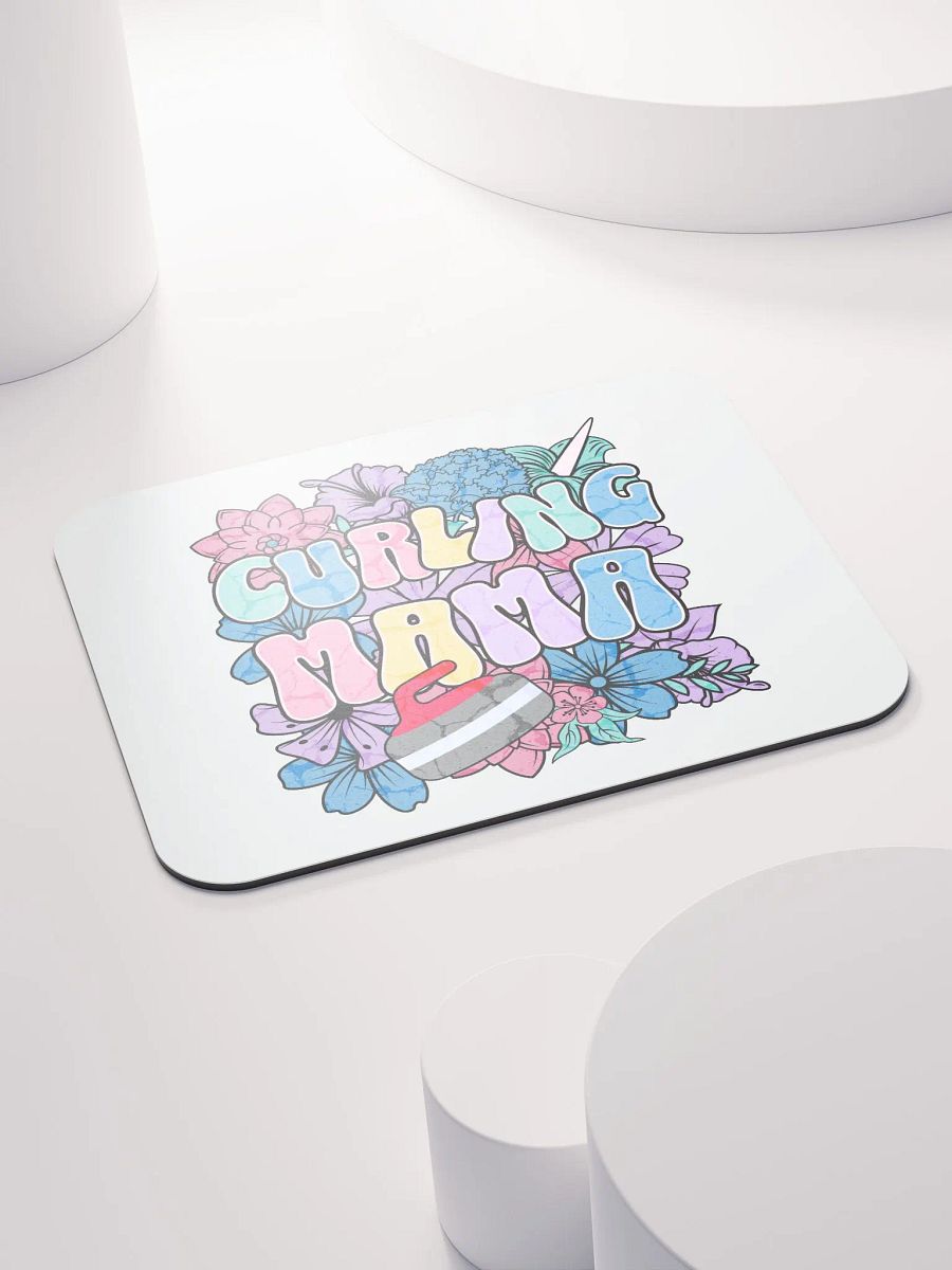 Curling Mama Floral Mouse Pad product image (4)