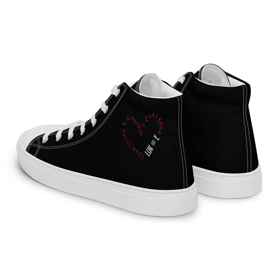 Kindness 4 Everyone High Top Canvas Shoes product image (6)