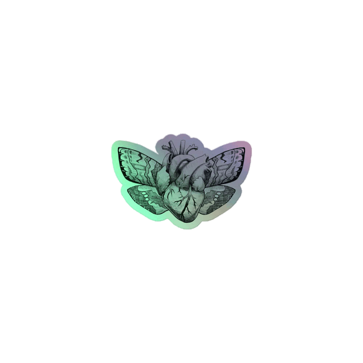 Moth Heart Sticker product image (1)