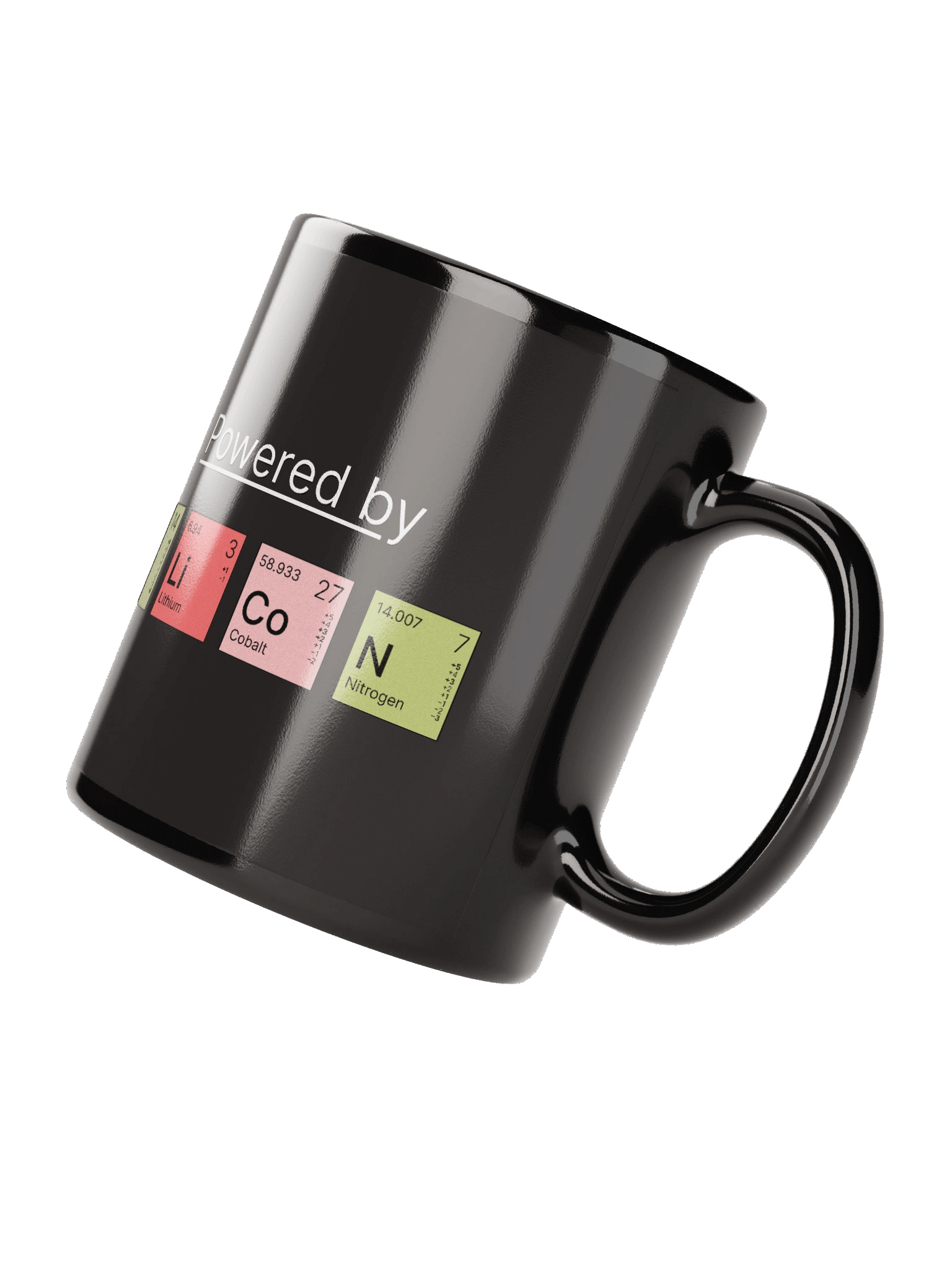 Powered by SiLiCoN - Black Glossy Mug product image (2)