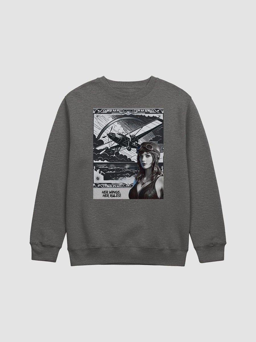 Vintage Aviator Flapper Sweatshirt – 1920s Elegance Meets Aviation Adventure product image (3)