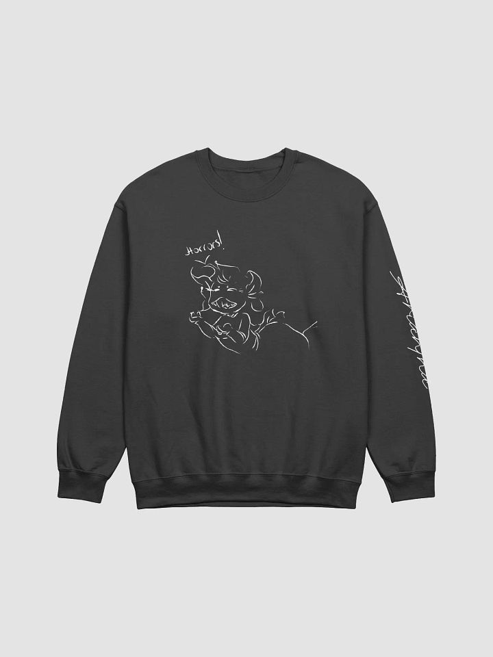 Horrors White Outline, Sweatshirt product image (2)