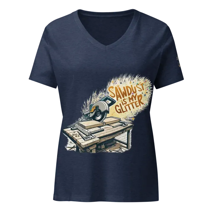 Sawdust is my Glitter | Women’s V-Neck T-Shirt product image (13)