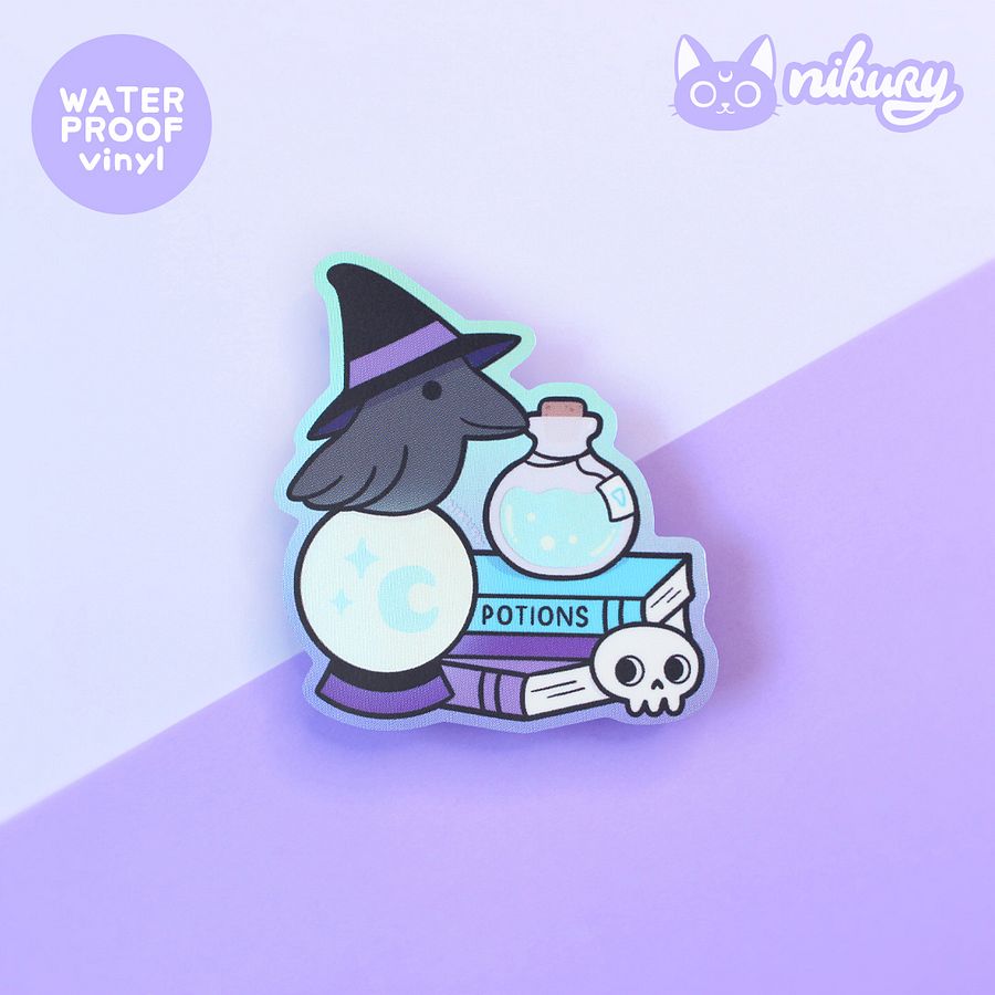 Holographic Matt Raven Sticker product image (3)