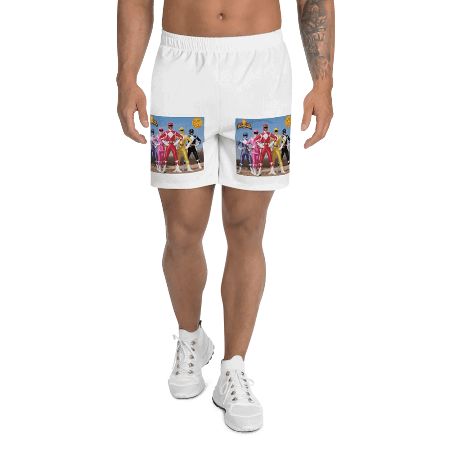 Mighty Morphin Power Rangers All-Over Athletic Shorts product image (1)